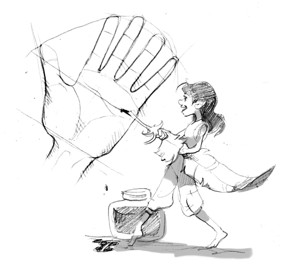 How to draw small hands | The Story Elves - Help with writing, editing, illustrating and designing your own stories